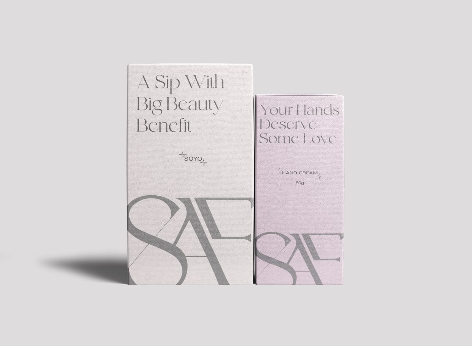 SAE Health & Beauty packaging detail